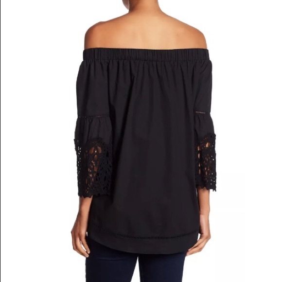 NWT Kobi Halperin Janice Off-the-shoulder Black L - Picture 2 of 7